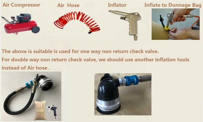 Inflation tools for Cargo Cushion Container Dunnage Air Bag