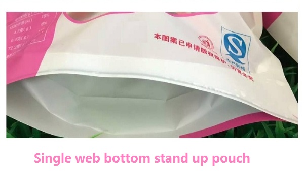 single web bottom stand up pouch