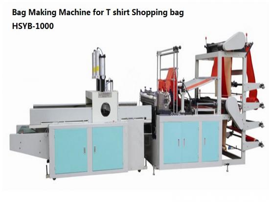 T shirt shopping bag making machine