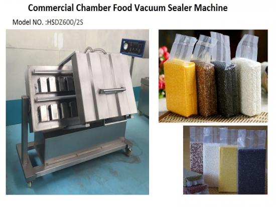 Commercial double chamber food vacuum sealer machine