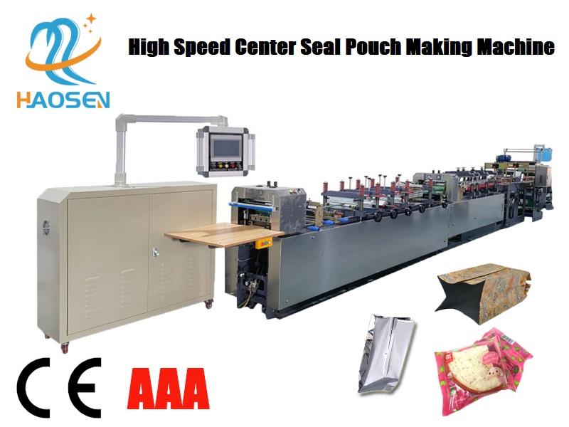 Aluminium foil on sale pouch making machine