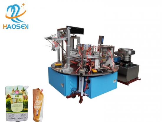 High Speed 3-Side Sealing Bags  & Sealing Machine For Stant Up Spoud Bag
