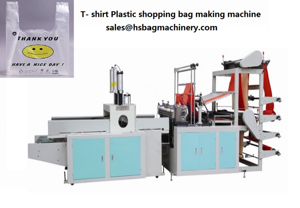 Plastic T shirt Vest Shopping Bag Making Machine